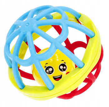 KULA Z GRZECHOTKĄ GRZECHOTKA PIŁKA GRYZAK 6M+