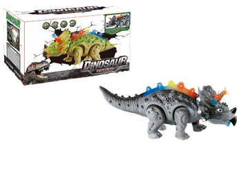 DUŻY DINOZAUR CHODZĄCY ŚWIATŁO RYCZY LED PREZENT