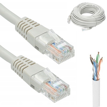 Kabel Sieciowy Lan Przewód Skrętka Utp Cat 5e 20 M