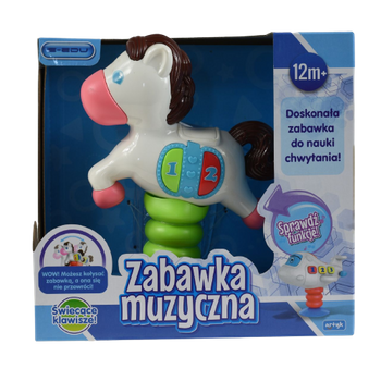 ZABAWKA MUZYCZNA KOŃ SAMOLOT DŹWIĘK I ŚWIATŁO +12M