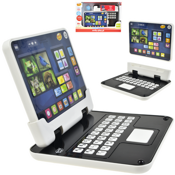 DUŻY LAPTOP TABLET 2w1 KOMPUTER EDUKACYJNY MÓWI UCZY DLA DZIECI PO POLSKU