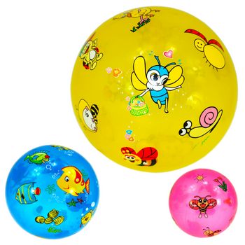 ZESTAW 3 x PIŁKA GUMOWA PLAŻOWA NA BASEN DO OGRODU PVC 23cm 3 szt