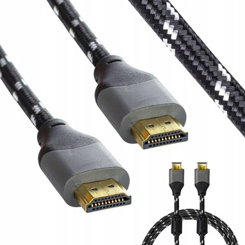 Kabel HDMI 2.0 High Speed 4K UHD 48bit MIEDŹ 1,8M