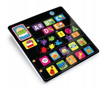 TABLET EDUKACYJNY DOTYKOWY 2 JĘZYKI PL/EN QUIZY