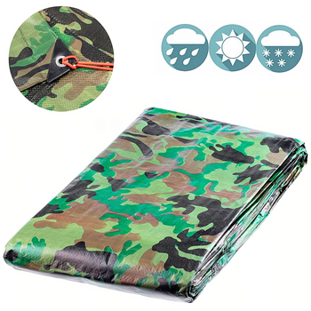 MOCNA PLANDEKA KAMUFLAŻOWA MORO WZMACNIANA 90g 3x4