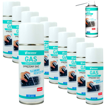 SPRĘŻONY GAZ POWIETRZE DO CZYSZCZENIA 400ml 12 x