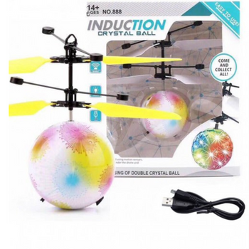 KULA LATAJĄCA LEWITUJĄCA ŚWIECĄCA LED STEROWANA IR