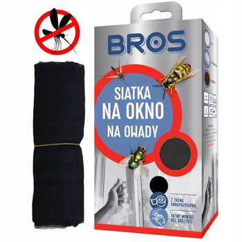 SIATKA MOSKITIERA NA OKNO NA KOMARY BROS 130x150