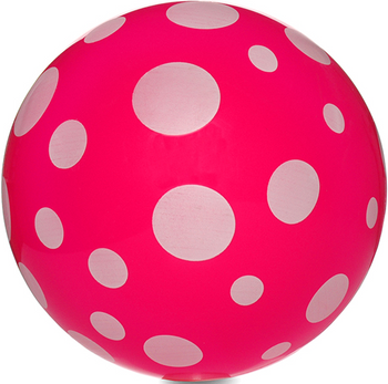 PIŁKA GUMOWA DLA DZIECI W GROCHY PCV WZORY KOLORY