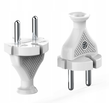 WTYCZKA PROSTA WTYK SIECIOWY ROZBIERALNA 2P WT-2 10A BIAŁY