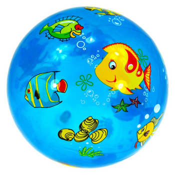 PIŁKA GUMOWA TRANSPARENTNA OGRODOWA PLAŻOWA NA BASEN PVC DLA DZIECI PVC