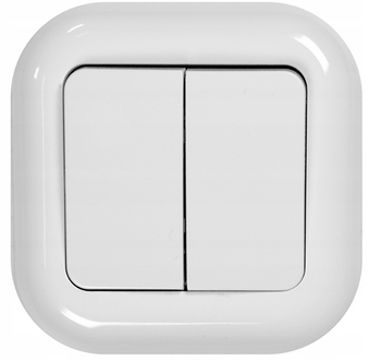 WŁĄCZNIK ŚWIATŁA POJEDYNCZY ŁĄCZNIK INSTALACYJNY SCHODOWY ŚWIECZNIKOWY