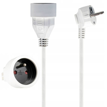 PRZEDŁUŻACZ SIECIOWY Z UZIEMIENIEM 1 GNIAZDO 1,5M