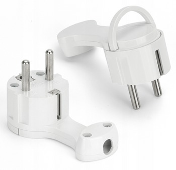 WTYCZKĄ KĄTOWA PŁASKA Z UCHWYTEM BIAŁA WT-16UP 16A