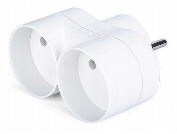 ROZGAŁĘŹNIK SIECIOWY ZŁODZIEJKA 2 GNIAZDA R-260 ROZDZIELACZ GNIAZDKOWY