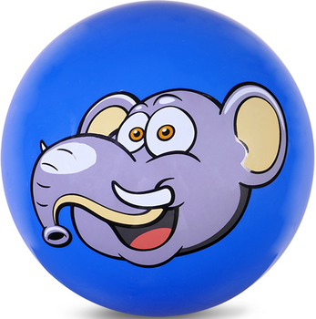 PIŁKA GUMOWA DLA DZIECI SŁONIK SŁOŃ PCV NIEBIESKA