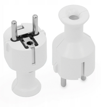 WTYCZKA PROSTA WTYK SIECIOWY ROZBIERALNY 2P WT-40 SCHUKO