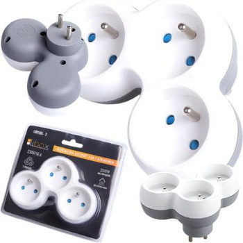 ROZGAŁĘŹNIK SIECIOWY ZŁODZIEJKA 3 GNIAZDA IP20