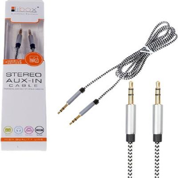 KABEL AUX AUDIO MINI JACK 3,5 wtyk-wtyk 1.5m OPLOT