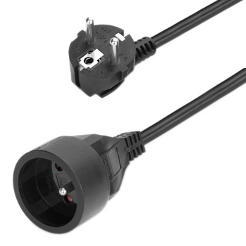 PRZEDŁUŻACZ OGRODOWY BUDOWLANY SIECIOWY GRUBY SZNUR PRZEDŁUŻKA CZARNA 10M