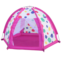 NAMIOT RÓŻOWY DOM OGRÓD DLA DZIECI KROPKI DUŻY