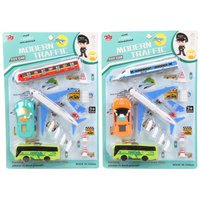 Zestaw Lotnisko Samochód Pocią Akcesoria Autobus