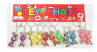 BRELOK BRELOCZEK KRÓLIK DO KLUCZY KOLORY MIX
