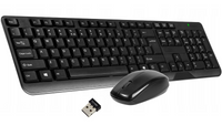 ZESTAW KLAWIATURA + MYSZ BEZPRZEWODOWA MYSZKA KEYBOX 2 RF NANO PC LAPTOPA 