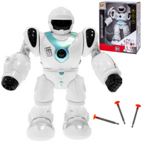 ROBOT CHODZĄCY STRZELA STRZAŁKAMI ŚWIECI DŹWIĘKI