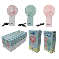 WIATRAK RĘCZNY MINI WIATRACZEK BIURKOWY USB LED