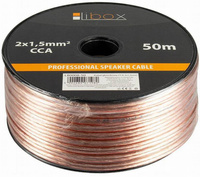 KABEL PRZEWÓD GŁOŚNIKOWY 2x1,5mm CCA HQ 50 METRÓW