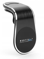 UCHWYT NA TELEFON DO SAMOCHODU MAGNETYCZNY NA KRATKĘ NAWIEWU + BLASZKI